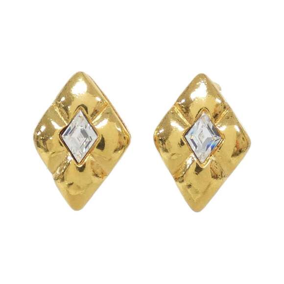 CHANEL Authentic White Earrings